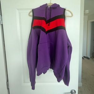 LF oversized sweatshirt with shoulder cut outs on both sides